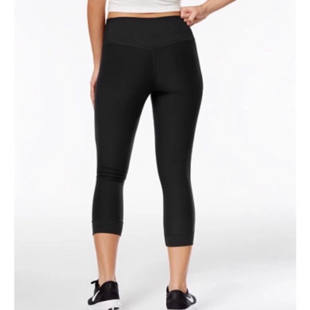 Nike Ten|One Black Running Gym Cropped Workout Leggings Sz S